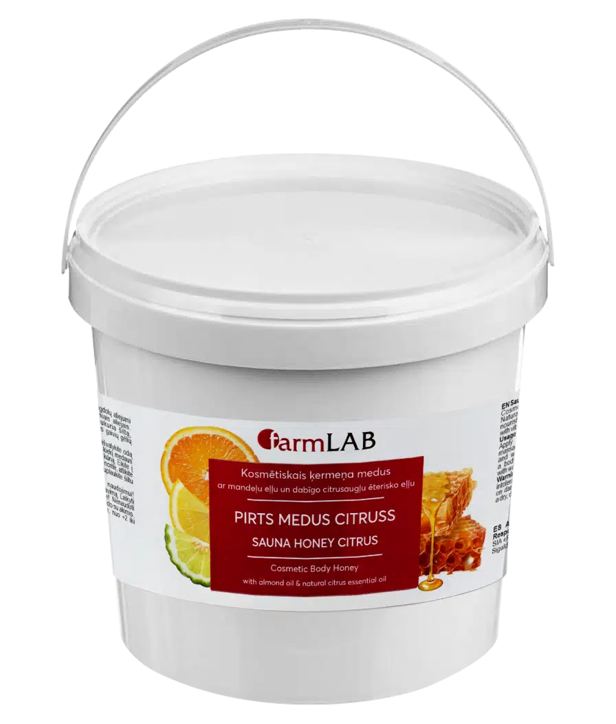 Citrus sauna honey jar